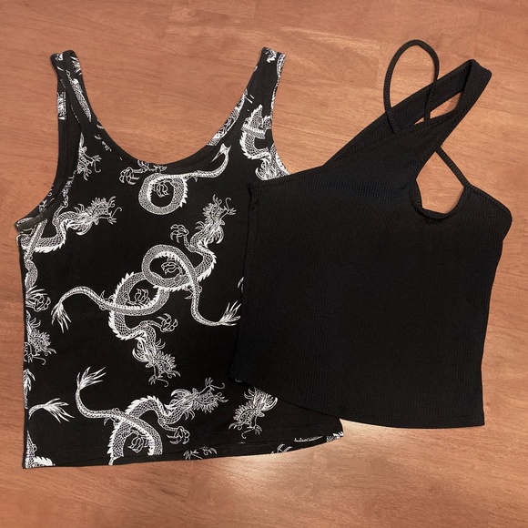 Two Black Tops - Zara & H&M - Picture 1 of 4